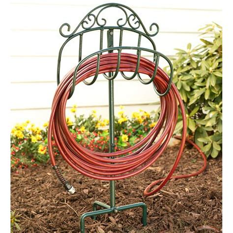 The water hose pot is optimal for holding hoses that are between 75 and 100-feet long. . Walmart garden hose holder